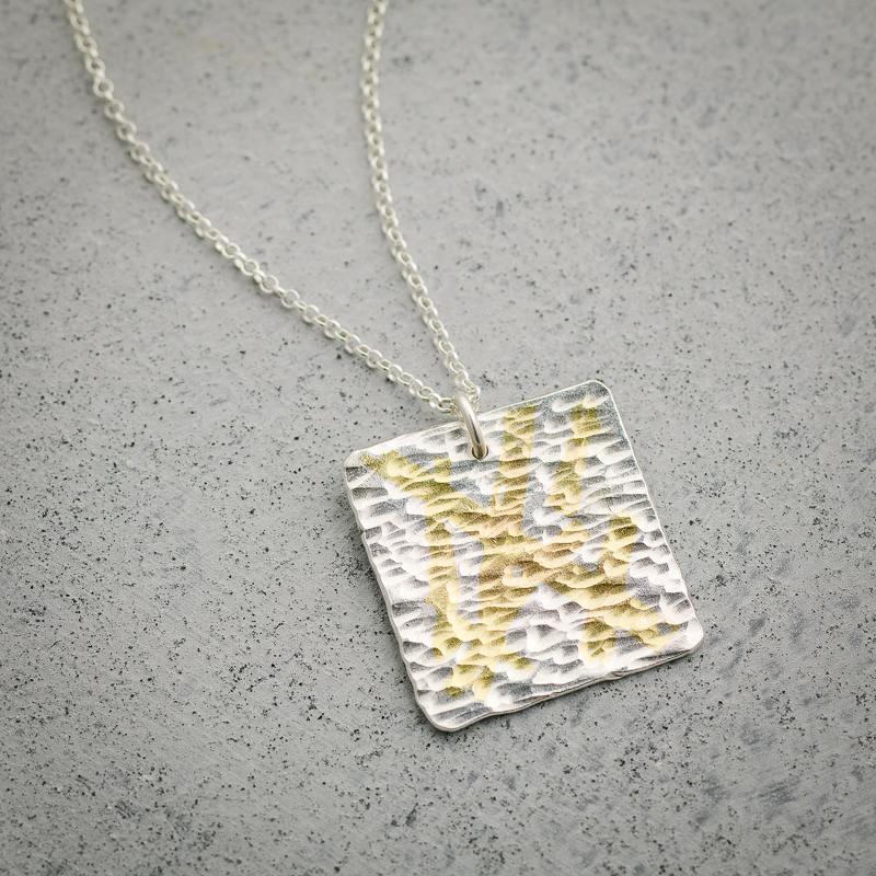 Keum Boo Square Pendant